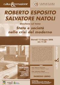  Conferenza - Stato e società nella crisi del moderno