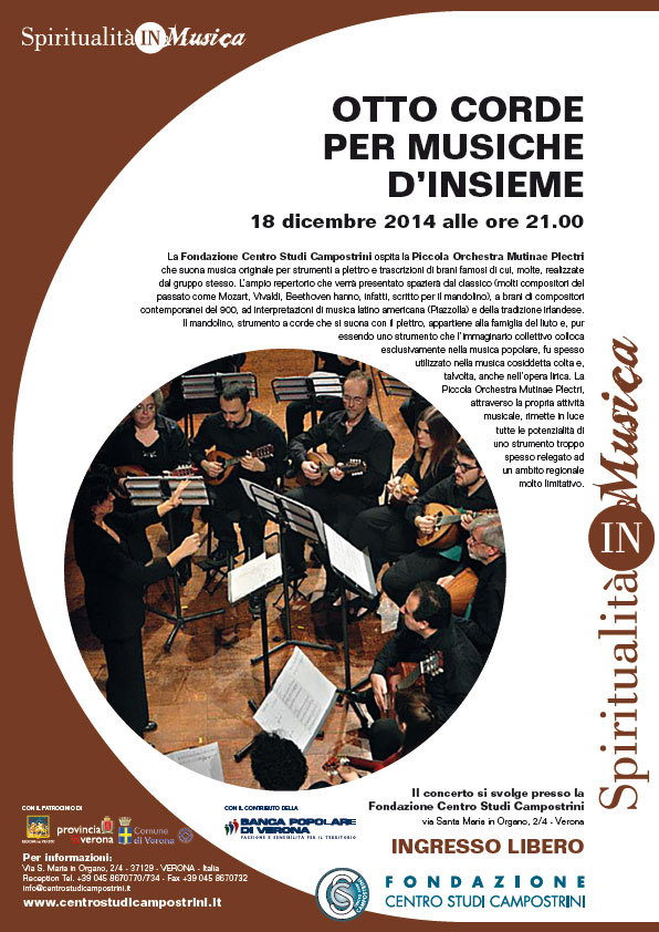 Concerto - OTTO CORDE PER MUSICHE D'INSIEME