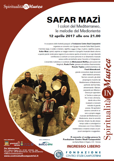 Concerto - I COLORI DEL MEDITERRANEO, LE MELODIE DEL MEDIORIENTE