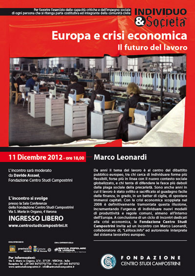 Europa e crisi economica. Il futuro del lavoro 