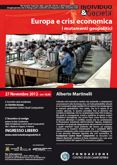 Europa e crisi economica. I mutamenti geopolitici