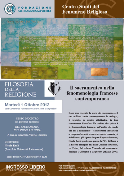 Il sacramento nella fenomenologia francese contemporanea